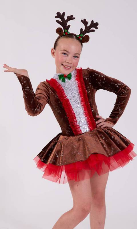 RUDOLF REINDEER and antlers Dance Costume