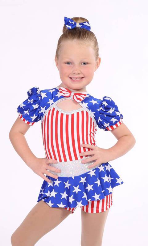 BORN IN THE USA + Hair Bow Dance Costume