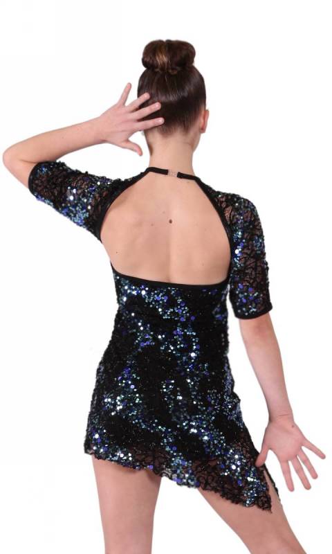 MIDNIGHT - Black with blue sequin