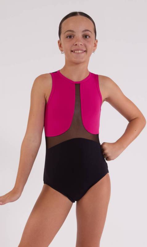 ZOEY - Mesh insert Leotard - photo Dance Studio Uniform