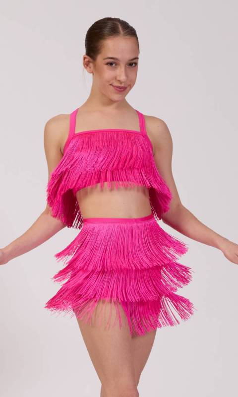 FRINGE CROP AND SHORTS Dance Costume