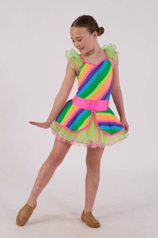 Rainbow tutu Dance Costume