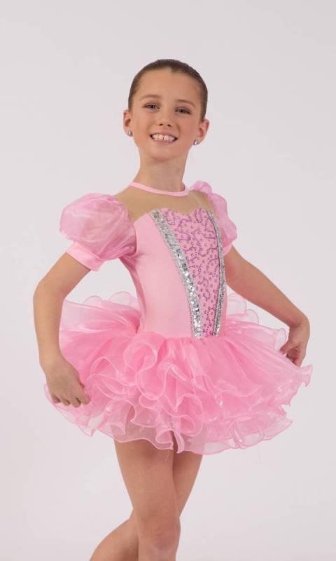 LITTLE PRINCESS - tutu - soft sleeve Dance Costume