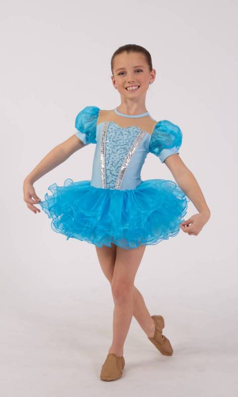 LITTLE PRINCESS - tutu - soft sleeve Dance Costume