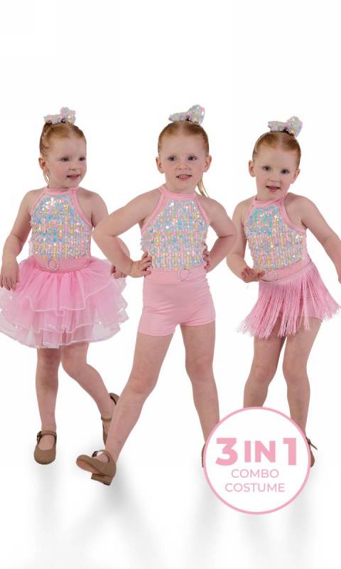 SHERBET 3 in 1 Combo + Hair Accessory Dance Costume